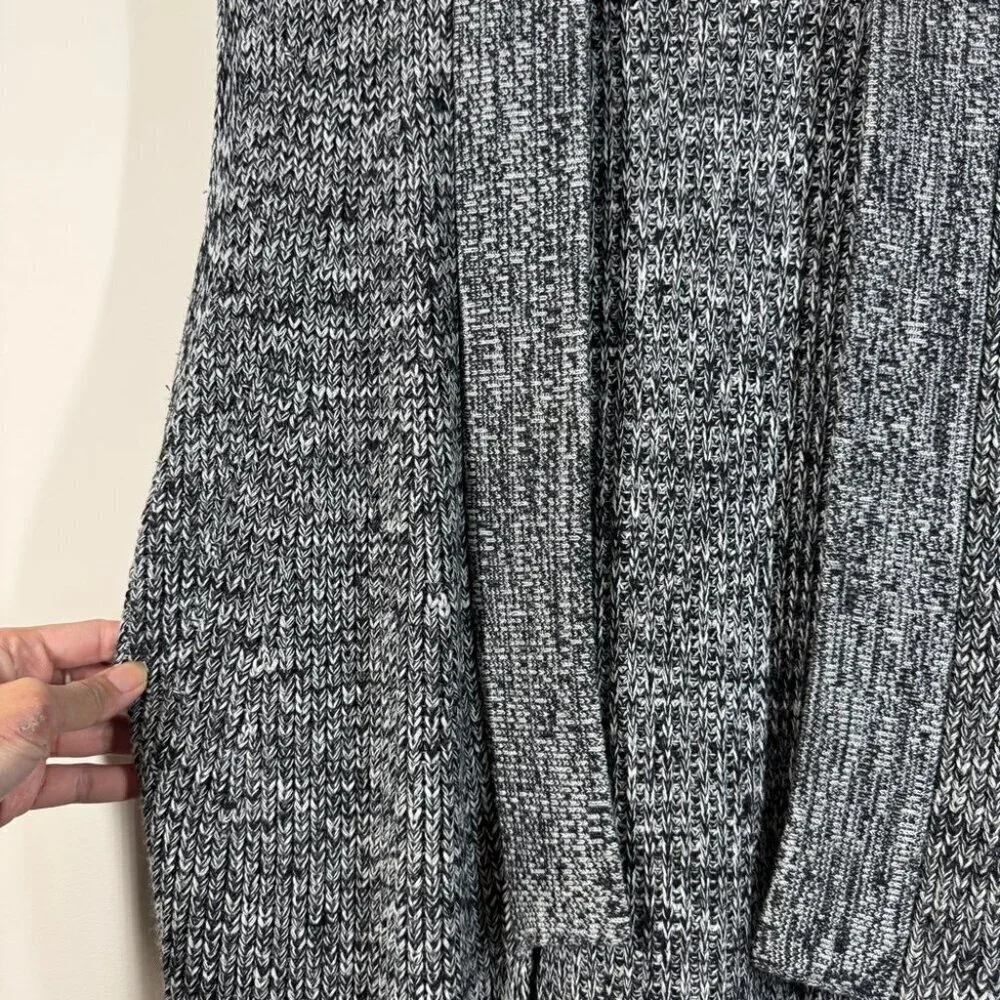 Banana Republic Knitted Gray Open Front Cardigan Merino Wool Blend Size Medium - Picture 9 of 13
